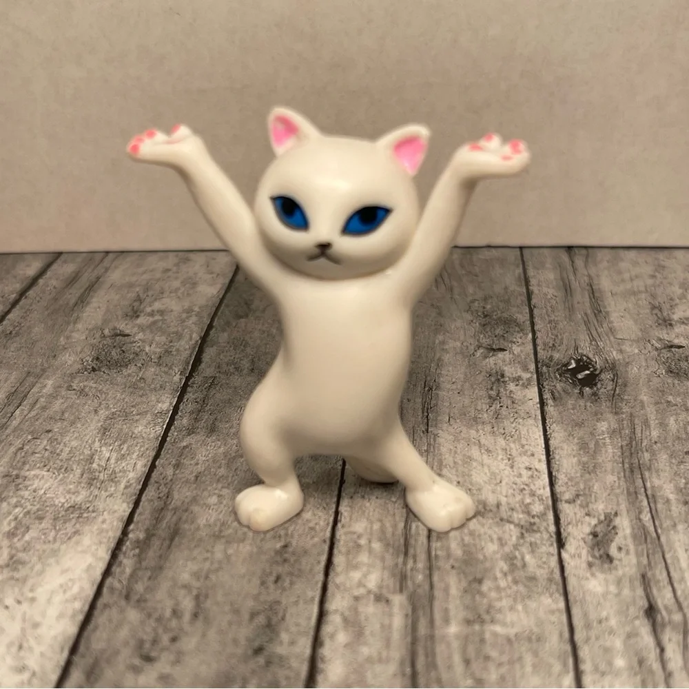 Colorful Cat Figurine Set